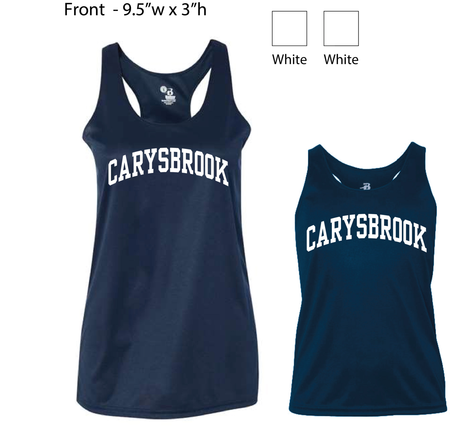 Blue Team Spirit Athletic Tank - Camp Carysbrook